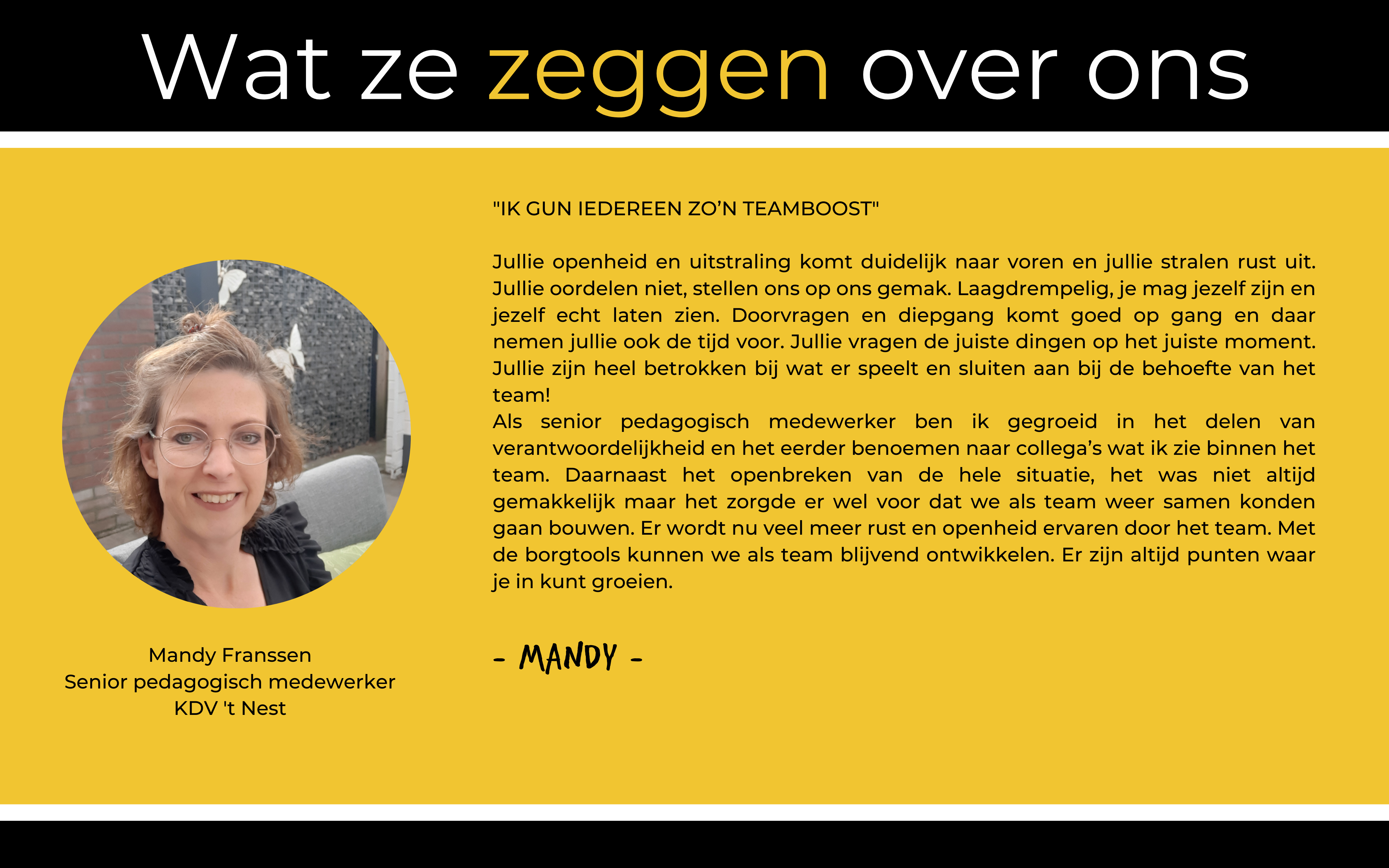 Website review Mandy Franssen KDV 't Nest