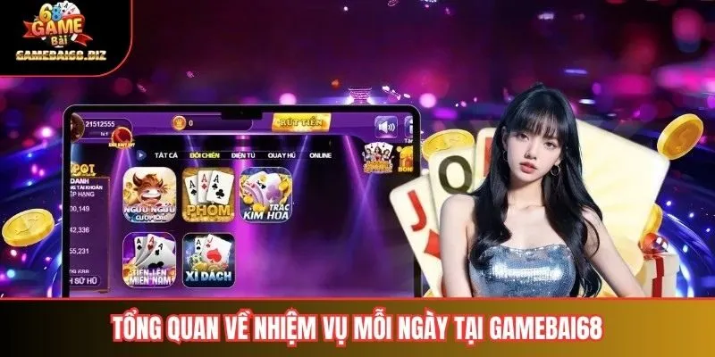 Tổng quan về nhiệm vụ mỗi ngày tại gamebai68
