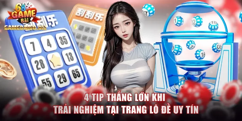 4 tip thắng lớn khi trải nghiệm tại trang lô đề uy tín