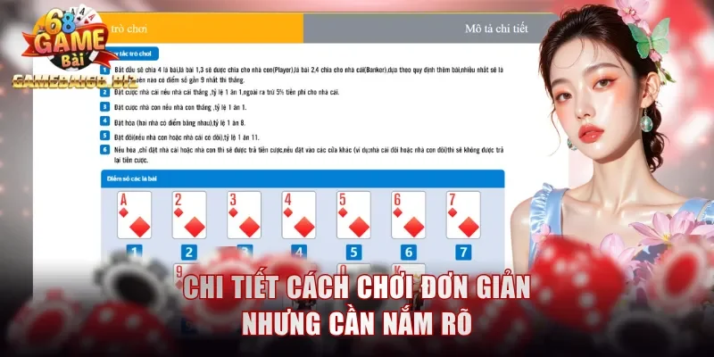 Chi tiết cách chơi đơn giản nhưng cần nắm rõ