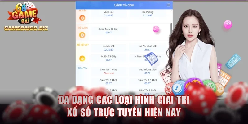 Đa dạng các loại hình giải trí xổ số trực tuyến hiện nay