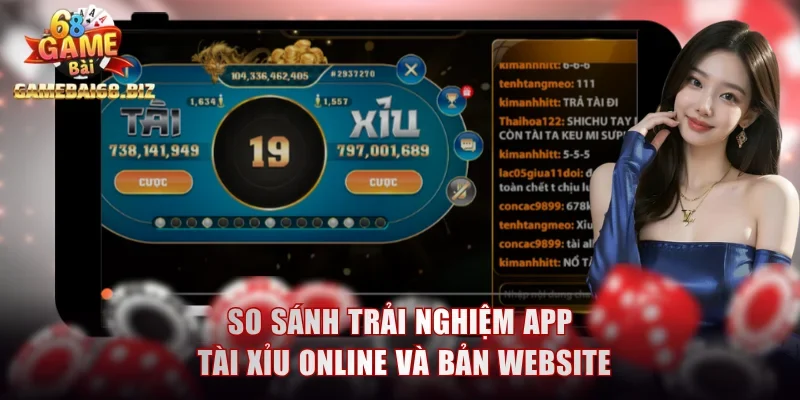 Sự khác biệt khi sử dụng bản app và website