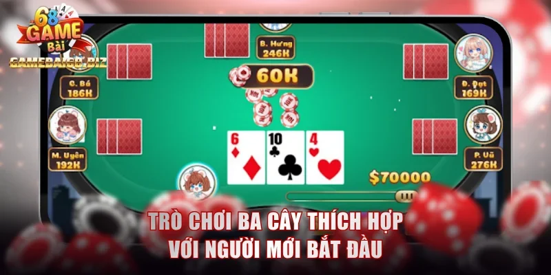 Trò chơi Ba cây thích hợp với người mới bắt đầu